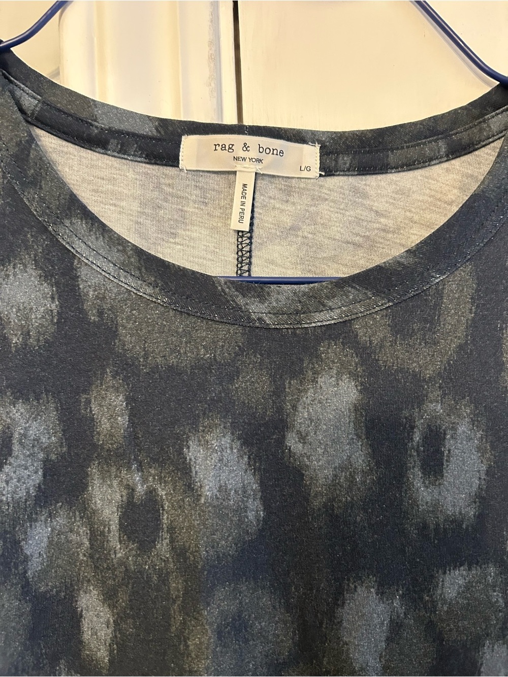 rag & bone T-shirt Abstract Leopard Print Tee - Picture 3 of 6